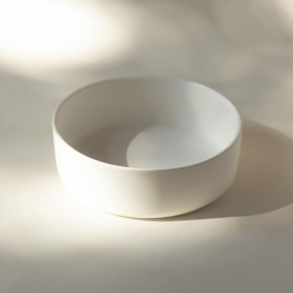 Assiette creuse à bord droit