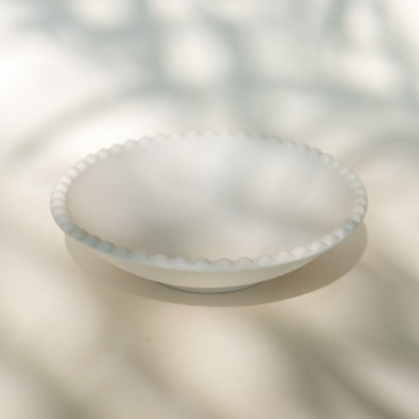 Assiette creuse perle