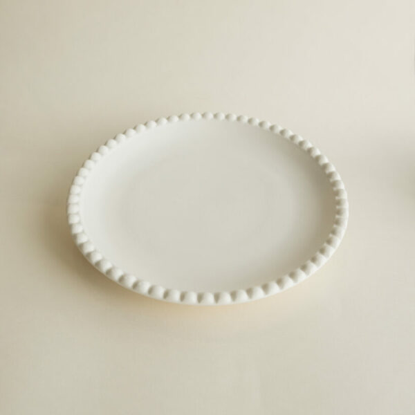 Assiette plate perle